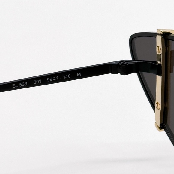 NEW SAINT LAURENT SL536 001 BLACK CAT EYE WOMEN SL 536 SUNGLASSES SAINT LAURENT - Picture 9 of 11